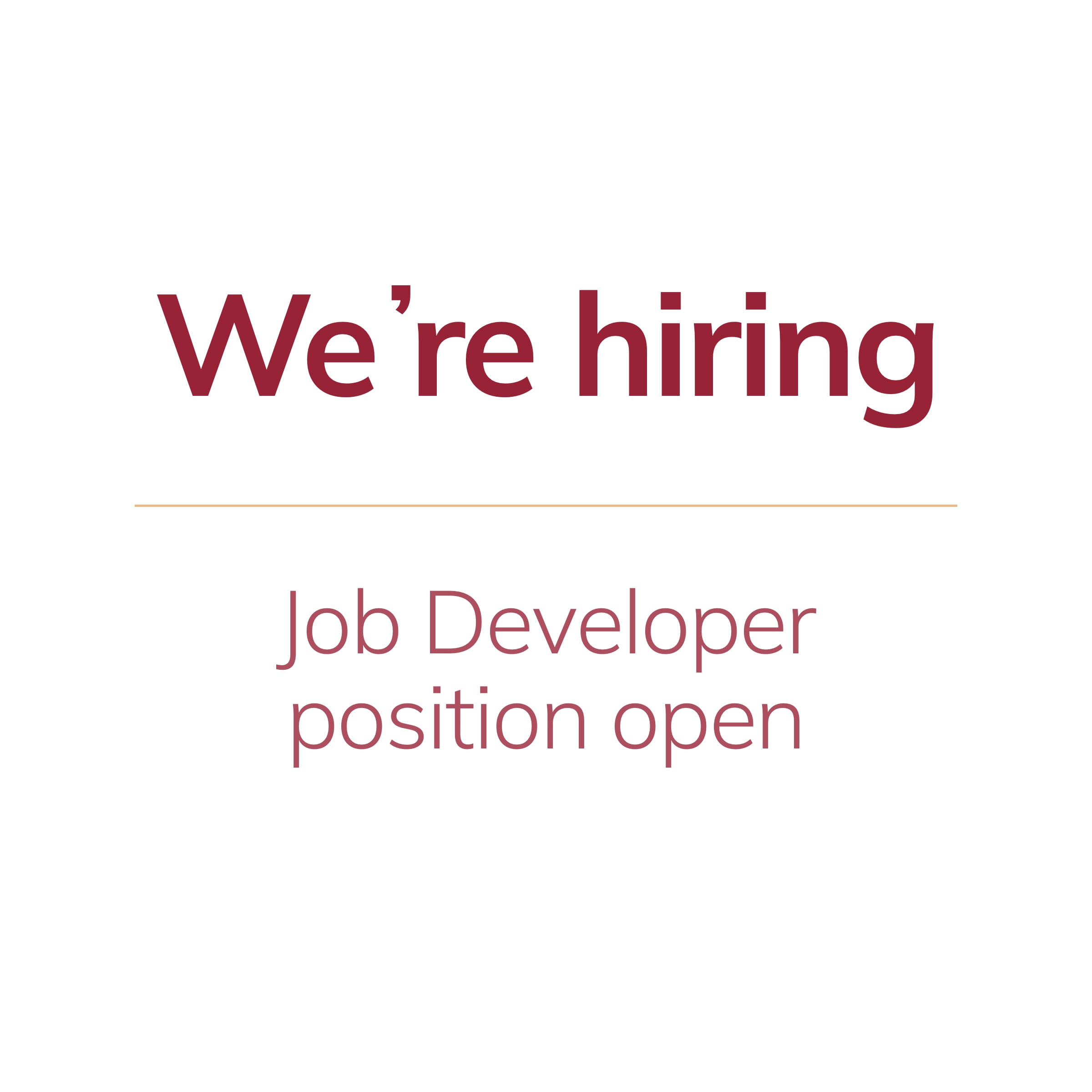 Job Posting: Job Developer